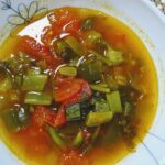 フレッシュトマトの野菜スープ