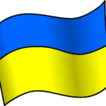 ウクライナの国旗のイラスト画像