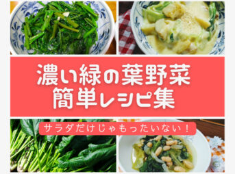 緑の葉野菜レシピ集